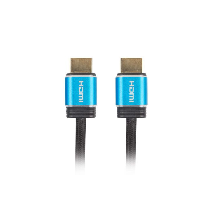 Cabo HDMI Lanberg m-m v2.0 premium certificate 1m preto…