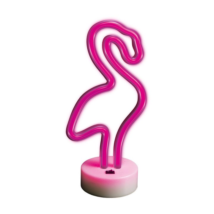 Forever neon LED table lamp on a stand flamingo pink (RTV100302)