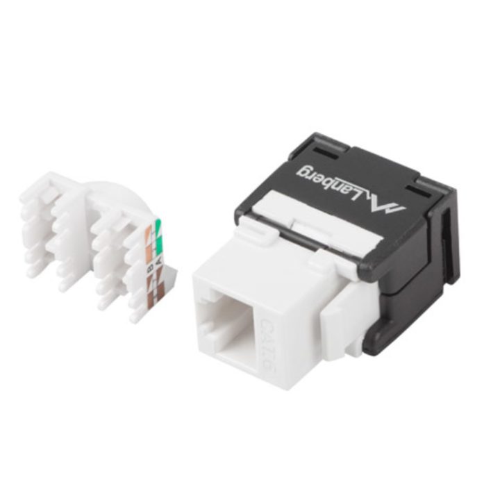 Conector keystone Lanberg cat.6 UTP RJ45 180º toolless (KSU6-2000)