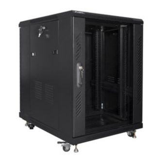 Armário rack Lanberg 19 polegadas 15U 600X800 flat pack preto…
