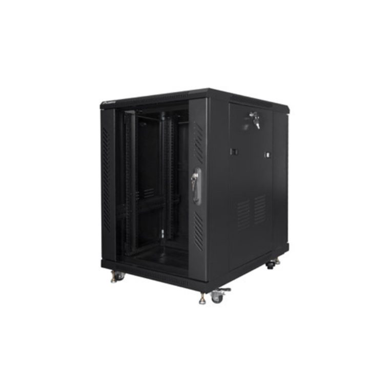 Lanberg 19-inch 15U 600x800 Flat Pack Rack Cabinet Black…