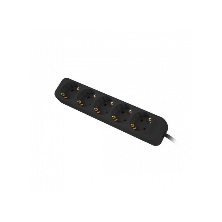 Multiplicador de tomadas Lanberg 5 tomadas Schuko preto 1.5m…