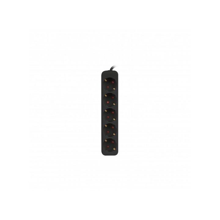 Lanberg Power Strip 5 Schuko Outlets Black 1.5m (PS0-05F-0150-BK)