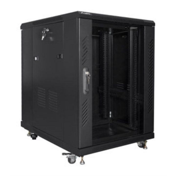 Armário rack Lanberg 19 polegadas 15U 600X800 flat pack preto…