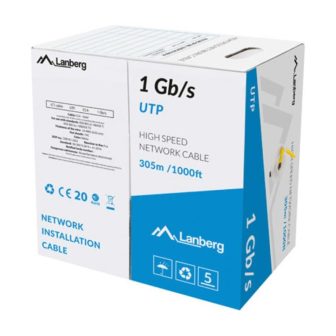 Cabo de rede Lanberg LCU6-10CC-0305-Y amarelo 305 m U/UTP (UTP)