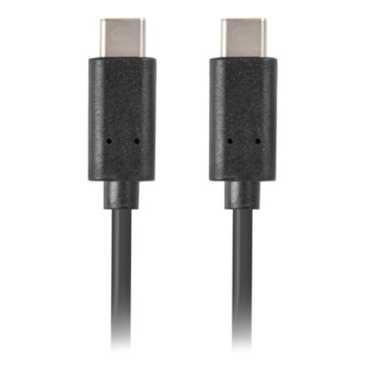 Cabo USB Lanberg 2.0 macho-USB-C macho 1.8m preto…
