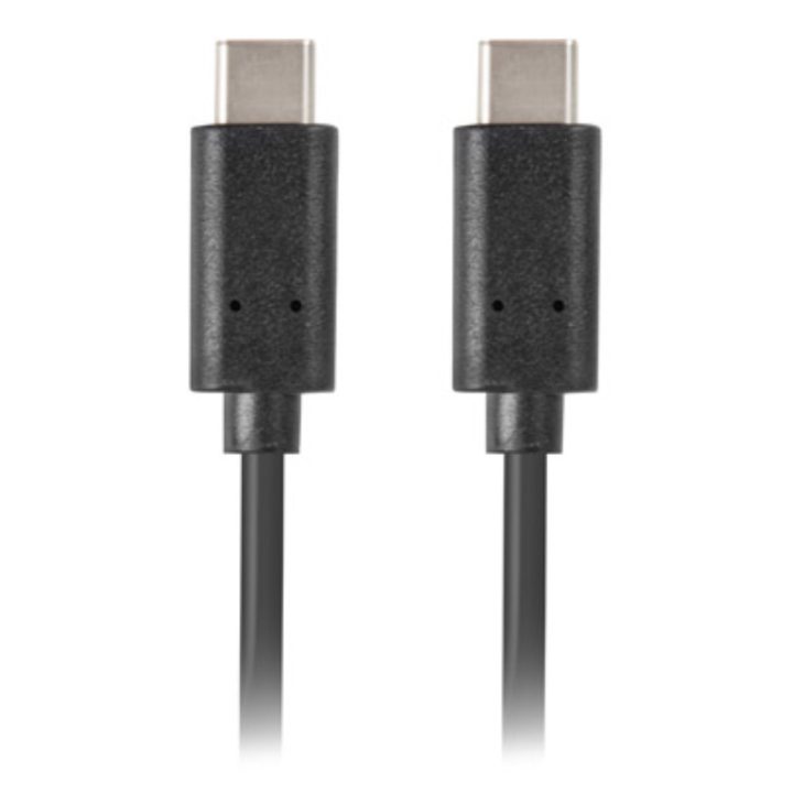 Cabo USB Lanberg 2.0 macho-USB-C macho 1.8m preto…