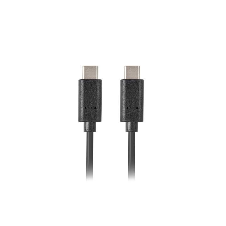 Cabo USB Lanberg 2.0 macho-USB-C macho 1.8m preto…