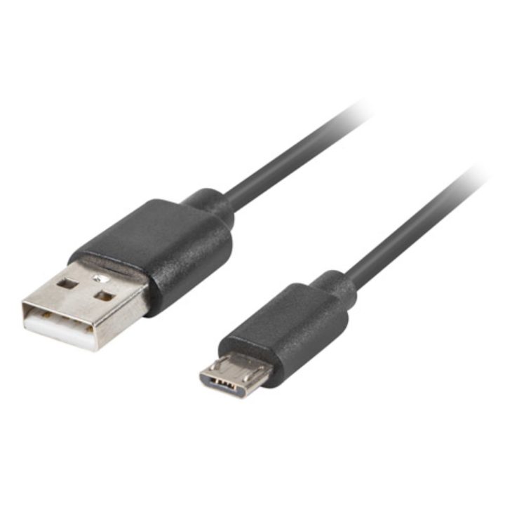 Lanberg CA-USBM-20CU-0010-BK USB Cable USB 2.0 1 m USB A Micro-USB B…