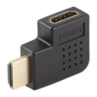 Adaptador HDMI 4K Lanberg macho-hembra angulo derecha (AD-HDMI-06)