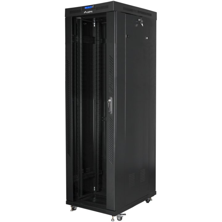 Armário Lanberg 19 polegadas 42U - 600X1000 preto (FF01-6042-12B)