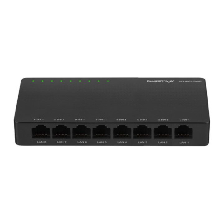 Lanberg DSP2-1008-12V Unmanaged Gigabit Ethernet (10/100/1000) Switch…