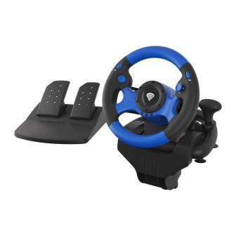GENESIS Seaborg 350 Preto, Azul USB Volante + Pedais Nintendo Switch…