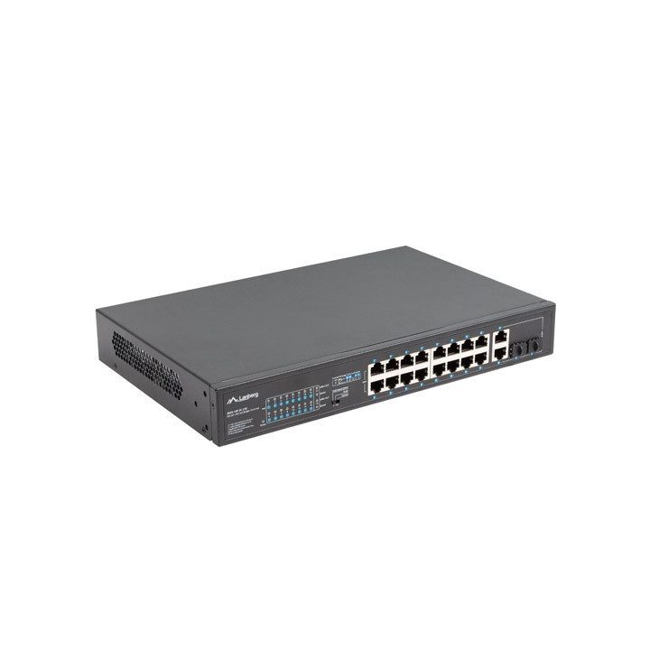 Lanberg RSFE-16P-2C-250 Unmanaged Gigabit Ethernet (10/100/1000)…