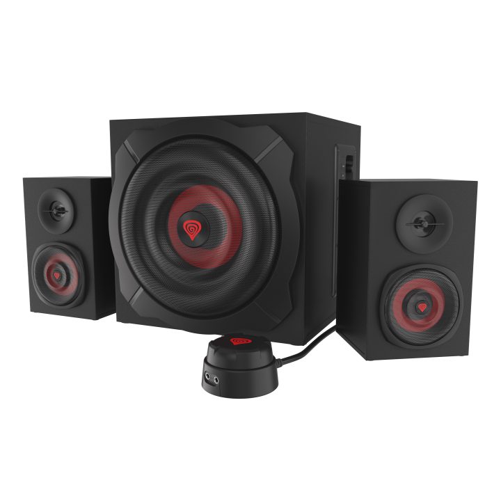 GENESIS Helium 610BT Speaker Set 60 W PC/Laptop Black, Red 2.1…