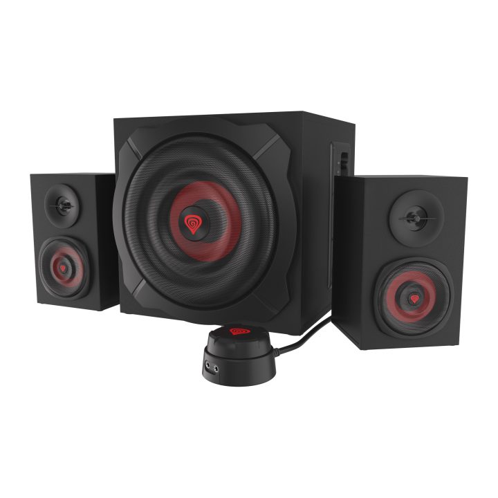 GENESIS Helium 610BT Speaker Set 60 W PC/Laptop Black, Red 2.1…