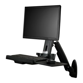 StarTech.com Wall-Mount Sit-Stand Workstation - For One Monitor up to…