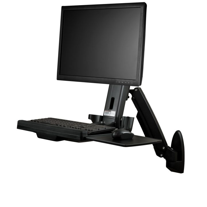 StarTech.com Wall-Mount Sit-Stand Workstation - For One Monitor up to…