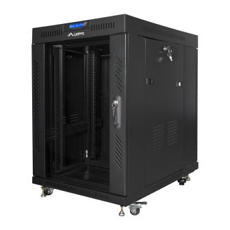 Lanberg FF01-8015-12BL 15U Rack Cabinet Standalone Black