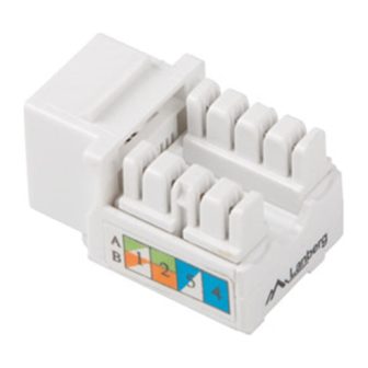 Conector keystone Lanberg cat 5e UTP RJ45 90 graus (KSU5-1090)