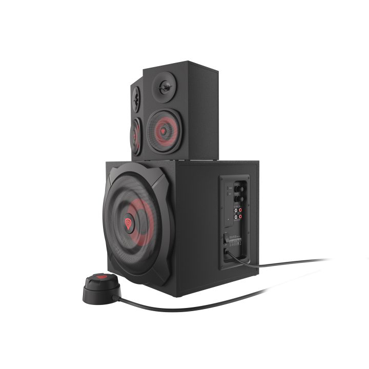 GENESIS Helium 610BT Speaker Set 60 W PC/Laptop Black, Red 2.1…