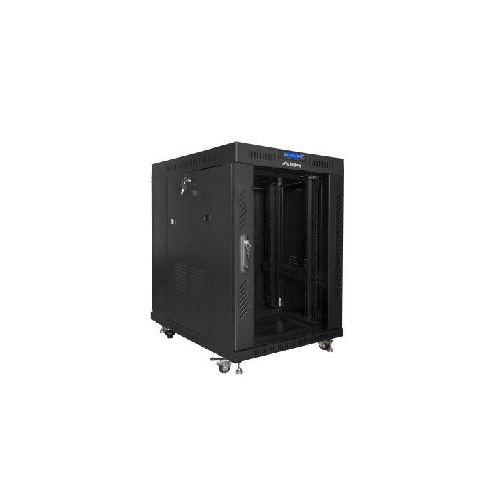 Lanberg FF01-8015-12BL 15U Rack Cabinet Standalone Black