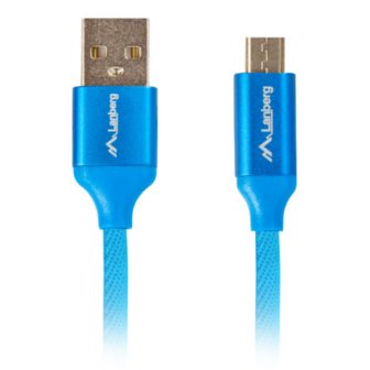 Cabo USB Lanberg 2.0 macho-micro USB macho quick charge 3.0 1.8m azul…