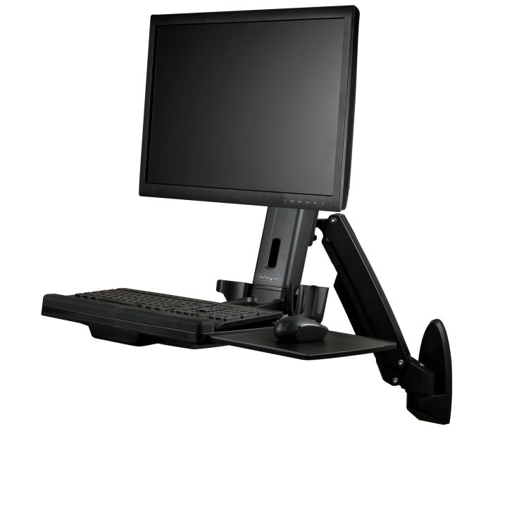 StarTech.com Wall-Mount Sit-Stand Workstation - For One Monitor up to…