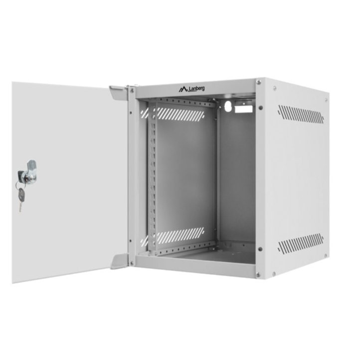 Armário de parede Lanberg rack 10 polegadas 6U 280X310 cinzento…