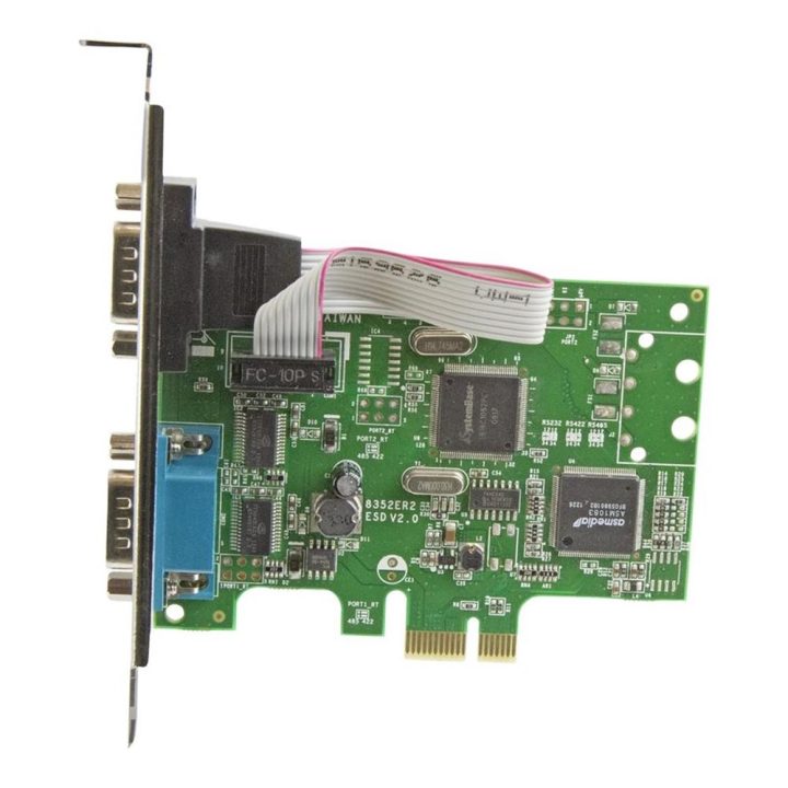StarTech.com 2-Port DB9 RS232 PCI Express Serial Card with 16C1050…