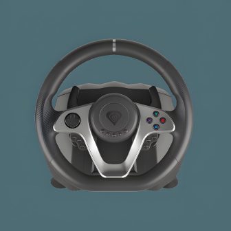 GENESIS Seaborg 400 Preto, Prata USB Volante + Pedais Nintendo…