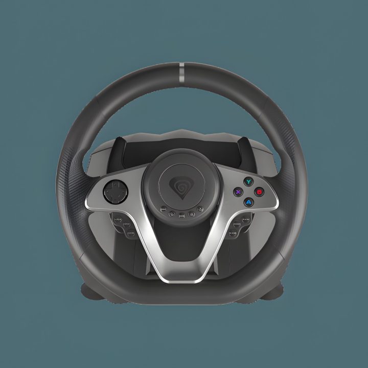 GENESIS Seaborg 400 Negro, Plata USB Volante + Pedales Nintendo…