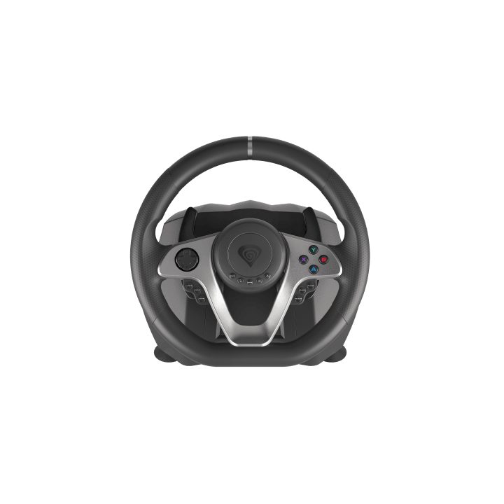 GENESIS Seaborg 400 Black, Silver USB Steering Wheel + Pedals…