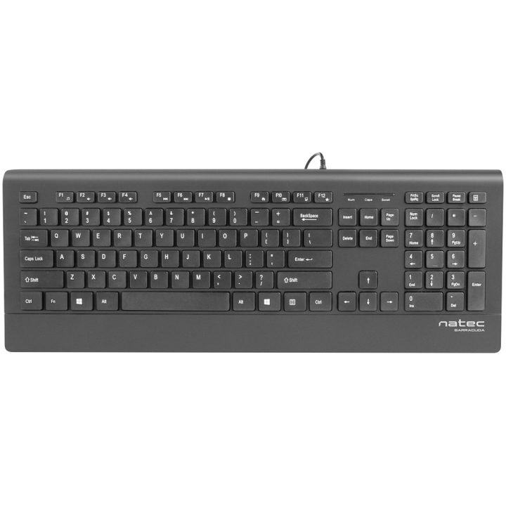 Natec Barracuda Universal USB QWERTY Spanish Keyboard Black (NKL-1717)