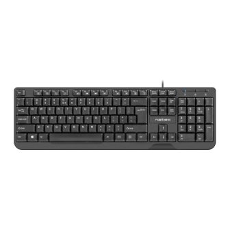 Teclado de escritório Natec Trout USB QWERTY Espanhol Preto (NKL-1720)