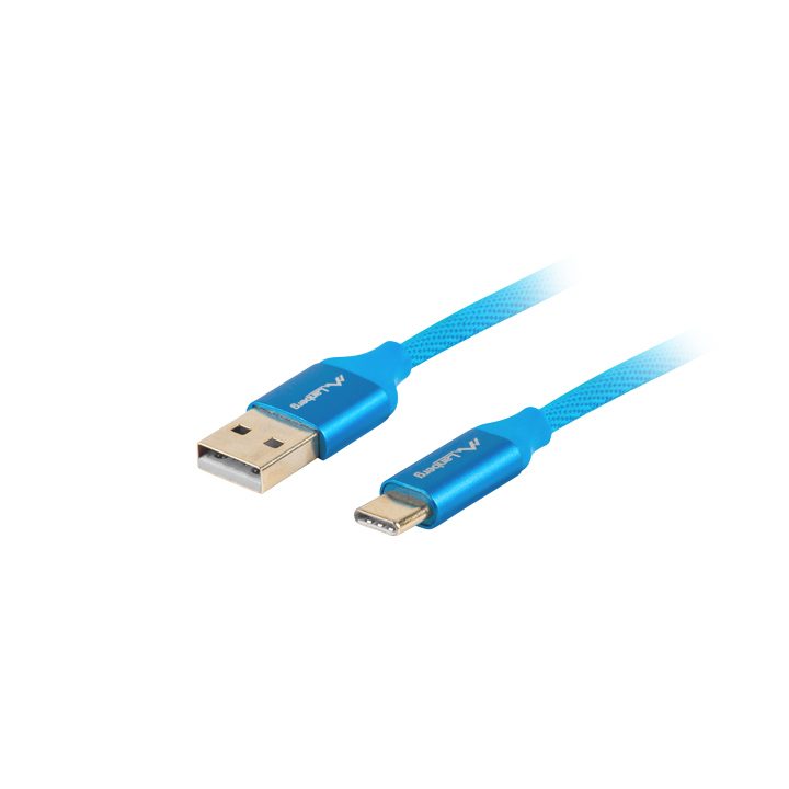 Cabo USB Lanberg 2.0 macho-USB-C macho quick charge 3.0 1m azul…