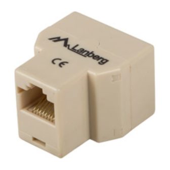 Adaptador RJ45 Lanberg splitter UTP hembra hembra (AD-RJ45-2RJ45-OU)