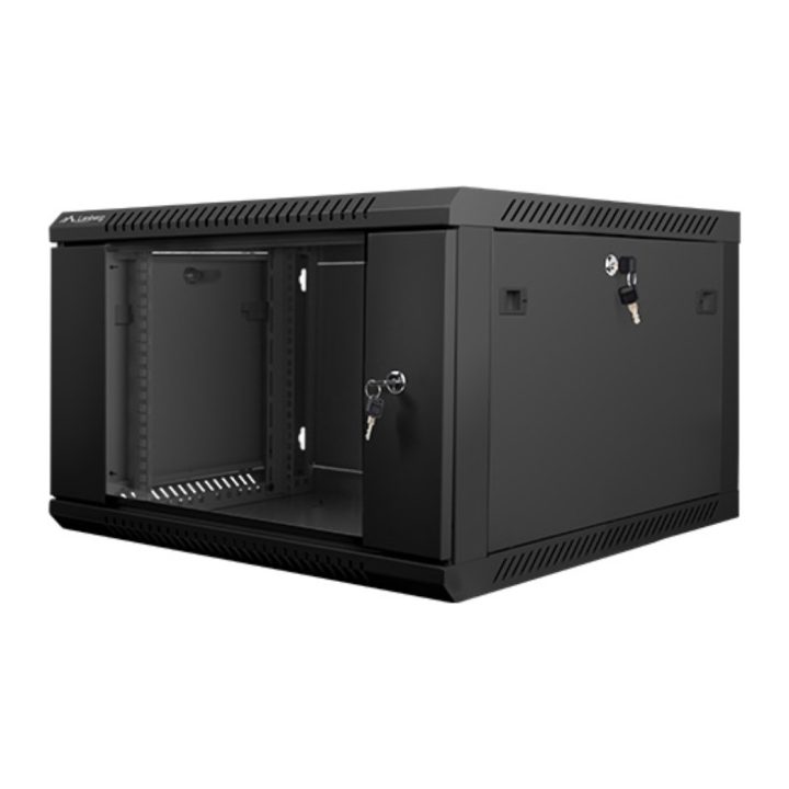 Lanberg WF01-6606-10B 6U Wall-Mount Rack Black