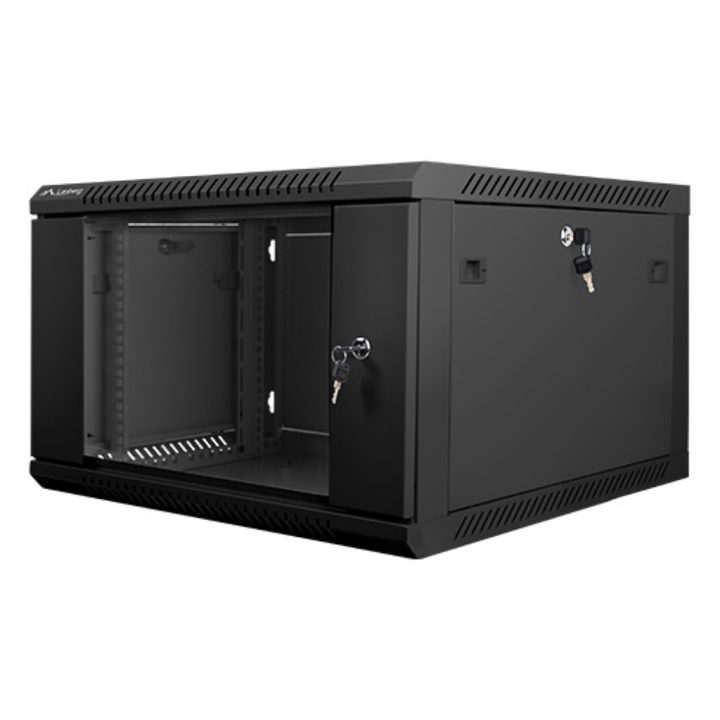 Lanberg WF01-6606-10B 6U Wall-Mount Rack Black