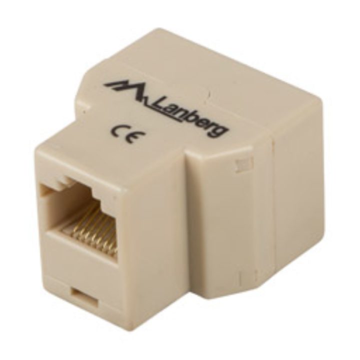 Adaptador RJ45 Lanberg splitter UTP fêmea fêmea (AD-RJ45-2RJ45-OU)