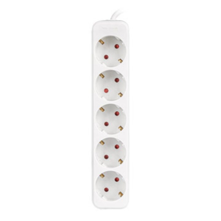 Lanberg PS0-05F-0150-W base múltiple 1,5 m 5 saídas CA Interior Branco