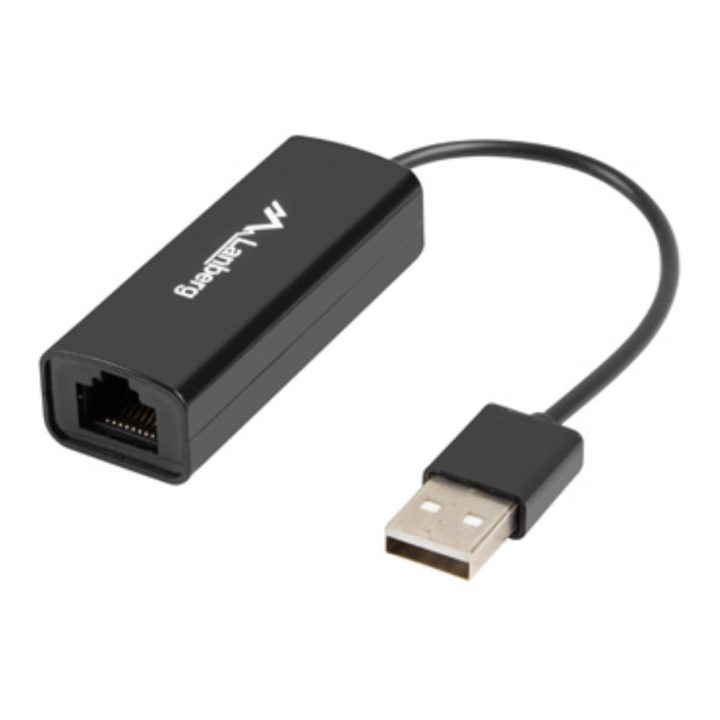 Lanberg USB 2.0-Ethernet RJ45 100 MB Adapter (NC-0100-01)