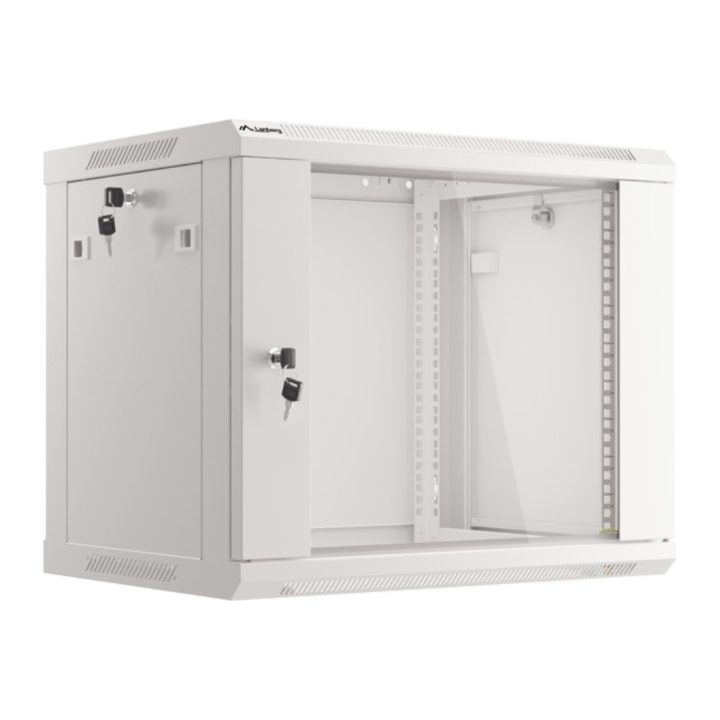Lanberg WF01-6409-10S armário rack 9U Bastidor de parede Cinzento