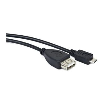 Cable USB Lanberg micro m a USB tipo a f 2.0 OTG negro 15cm OEM…