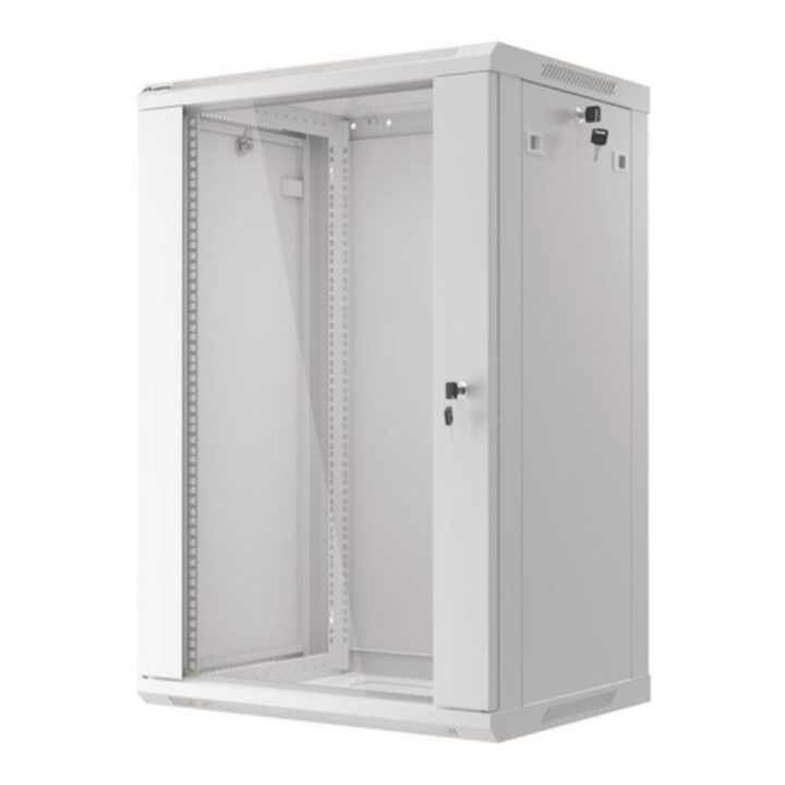 Lanberg WF01-6418-10S armário rack 18U Bastidor de parede Cinzento