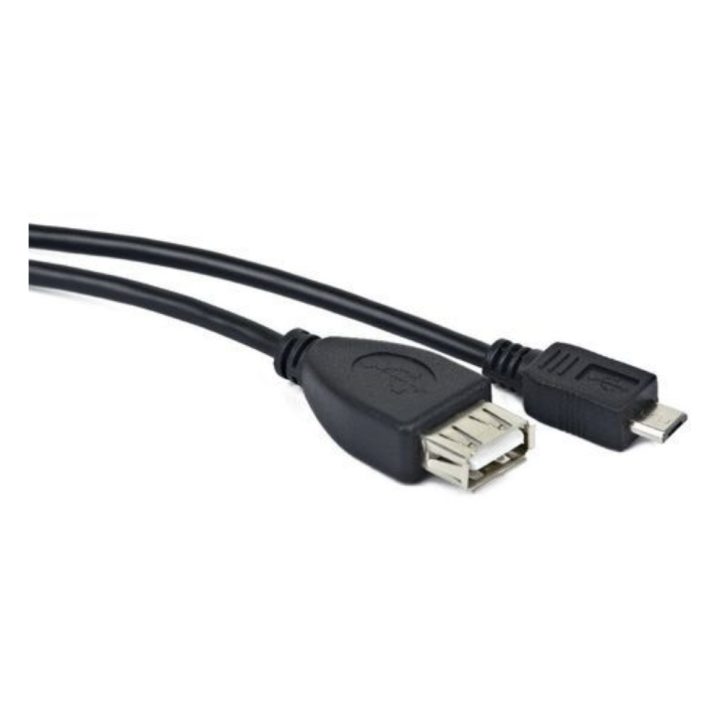 Cabo USB Lanberg micro m a USB tipo a f 2.0 OTG preto 15cm OEM…