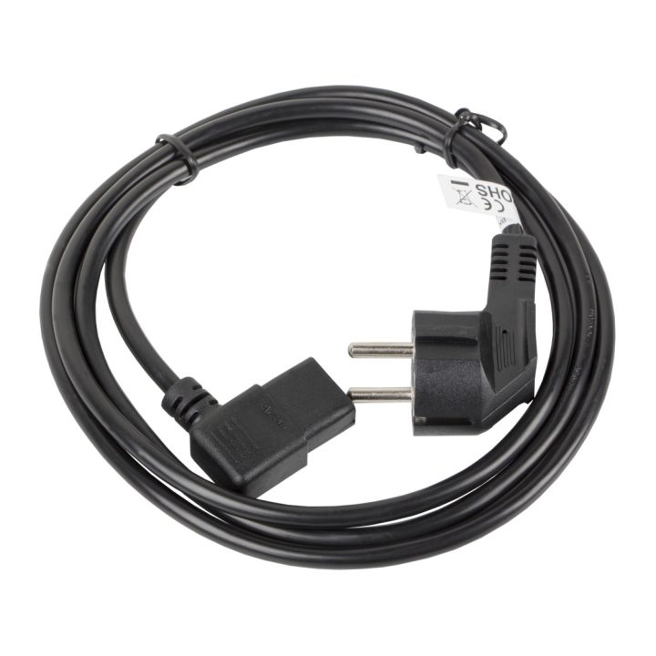 Lanberg CA-C13C-12CC-0030-BK Transmission Cable Black 3 m CEE7/7 IEC…