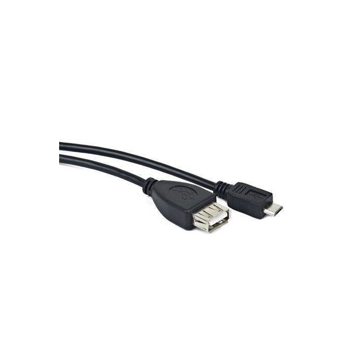 Lanberg Micro USB to USB Type-A F 2.0 OTG Cable Black 15cm OEM…