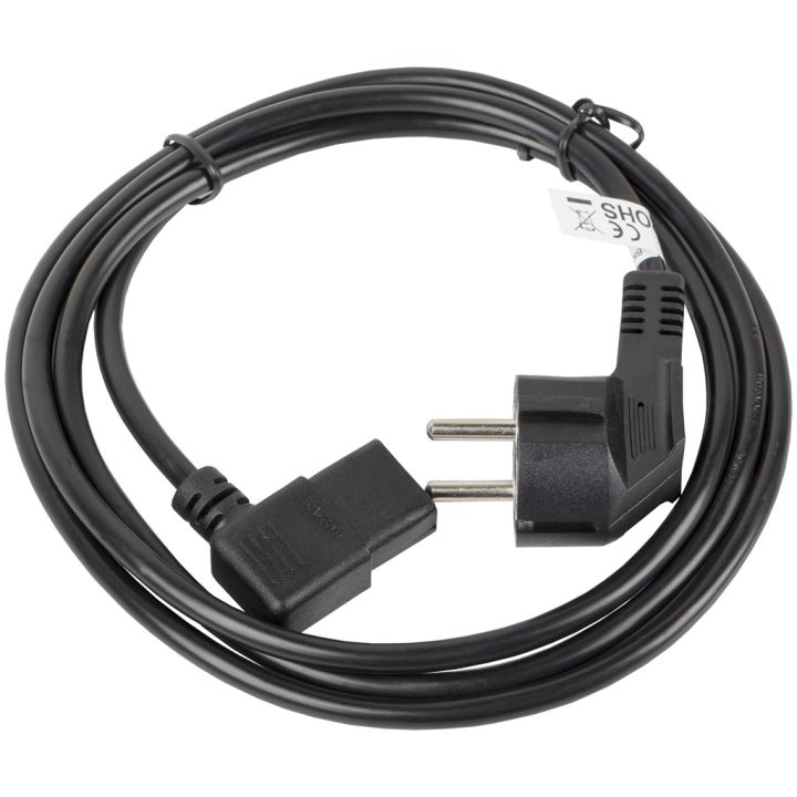 Lanberg CA-C13C-12CC-0030-BK Transmission Cable Black 3 m CEE7/7 IEC…