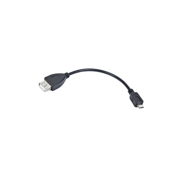 Cabo USB Lanberg micro m a USB tipo a f 2.0 OTG preto 15cm OEM…